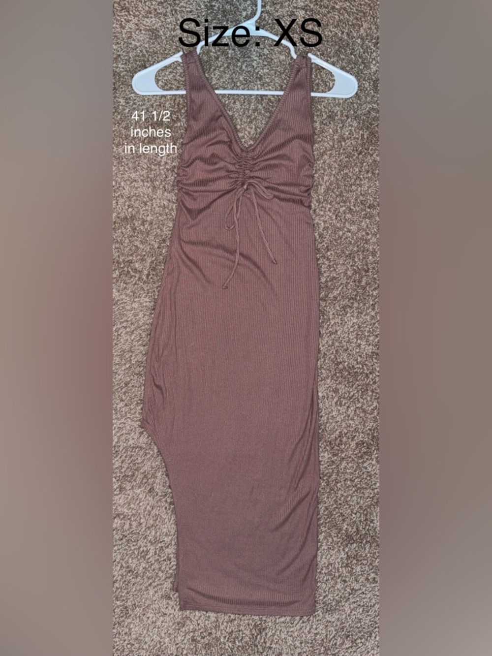 Asymmetrical Ruched Midi Skirt in Mauve